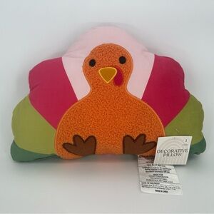 Target Bullseye Playground Fall TURKEY Shaped Pillow NWT Thanksgiving Holidays